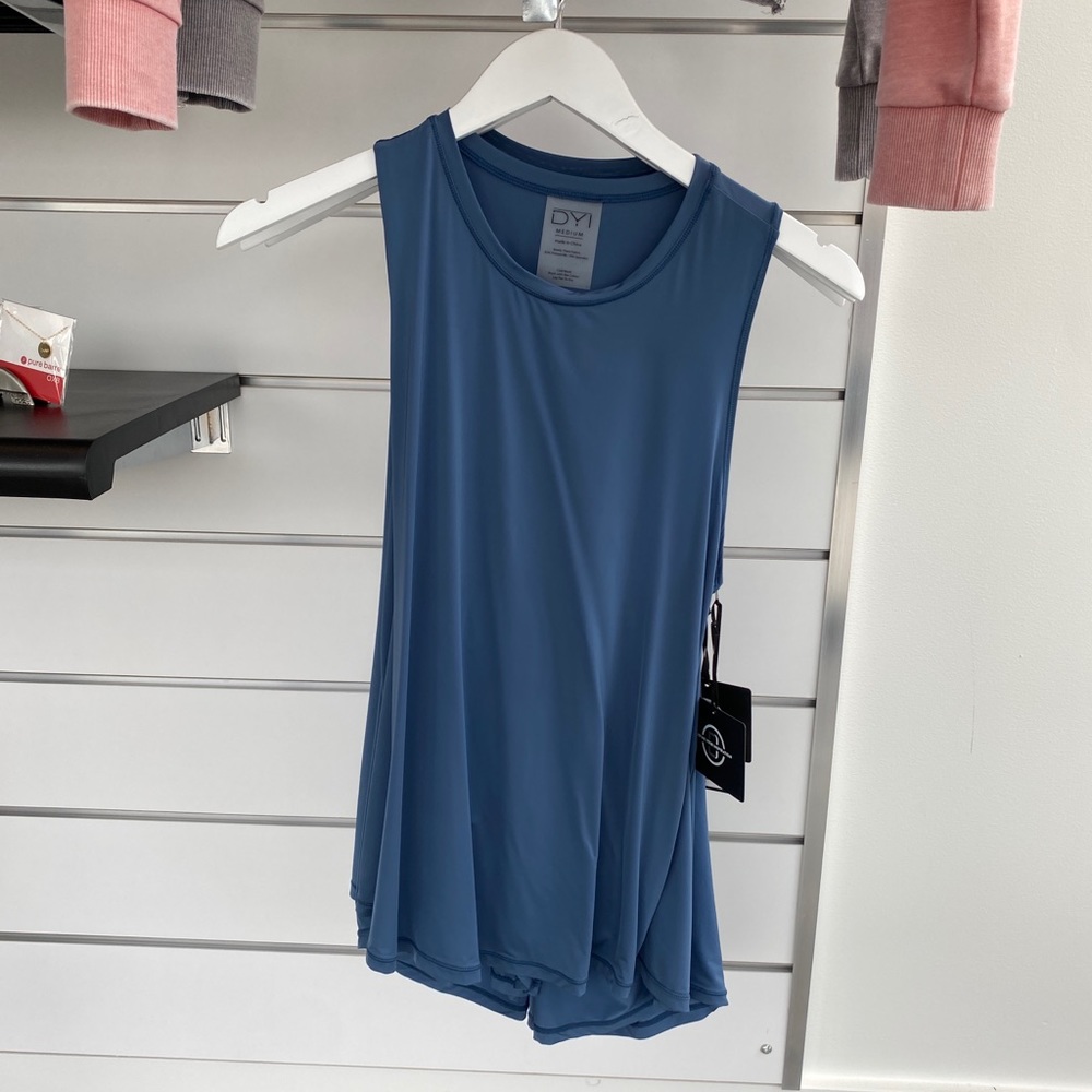 DYI Tie Back Tank - Chambray NWT - Picture 4 of 10
